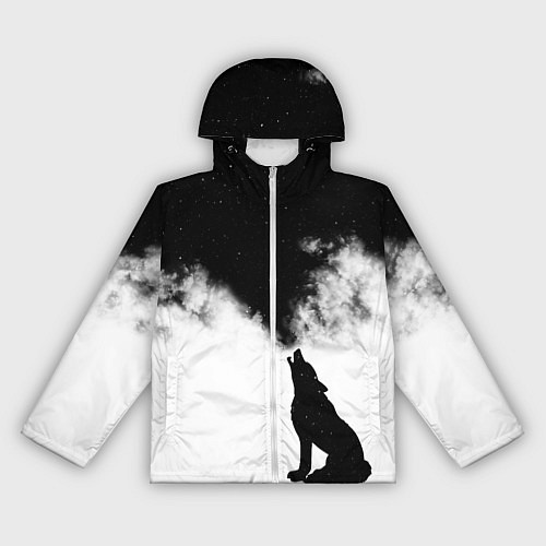Женская ветровка Galaxy wolf / 3D-Белый – фото 1
