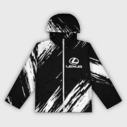 Ветровка с капюшоном женская LEXUS, цвет: 3D-белый