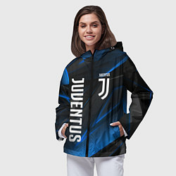 Ветровка с капюшоном женская JUVENTUS, цвет: 3D-черный — фото 2
