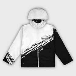 Ветровка с капюшоном женская NISSAN, цвет: 3D-белый