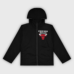 Ветровка с капюшоном женская CHICAGO BULLS, цвет: 3D-черный