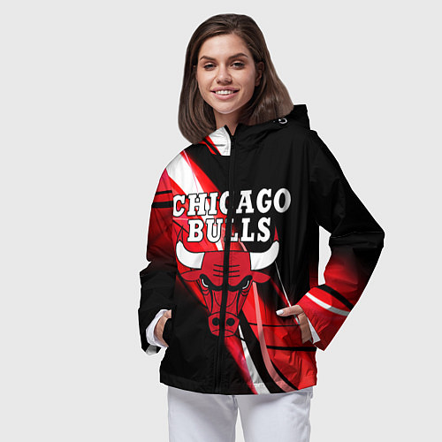 Женская ветровка CHICAGO BULLS / 3D-Черный – фото 3