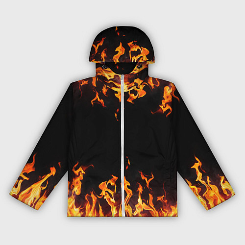 Женская ветровка FIRE ОГОНЬ / 3D-Белый – фото 1