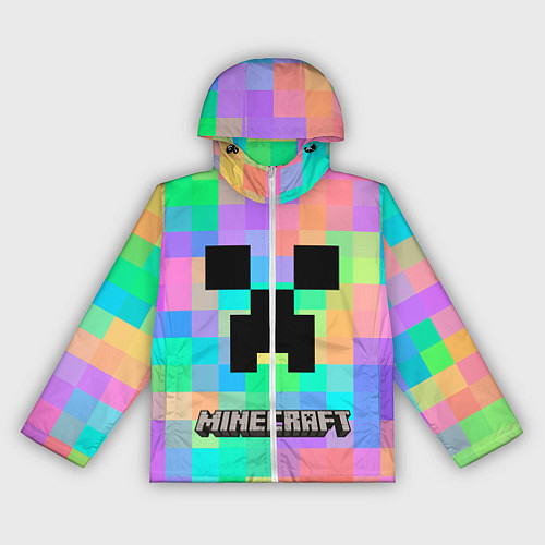 Женская ветровка Minecraft / 3D-Белый – фото 1