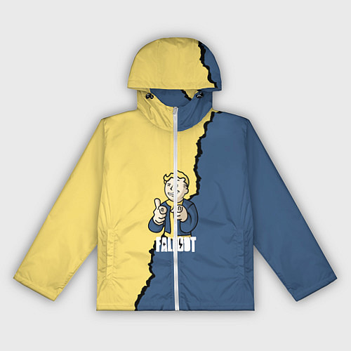 Женская ветровка Fallout logo boy / 3D-Белый – фото 1