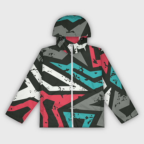 Женская ветровка Geometric Abstraction / 3D-Белый – фото 1