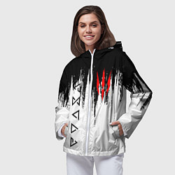 Ветровка с капюшоном женская The Witcher, цвет: 3D-белый — фото 2