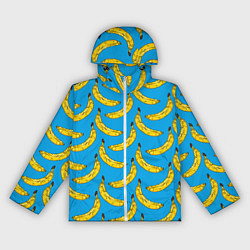 Ветровка с капюшоном женская Go Bananas, цвет: 3D-белый