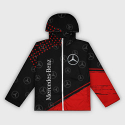 Ветровка с капюшоном женская MERCEDES МЕРСЕДЕС, цвет: 3D-белый