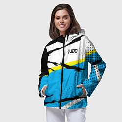 Ветровка с капюшоном женская Judo, цвет: 3D-черный — фото 2