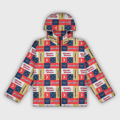 Женская ветровка Паттерн Чудо-женщина / 3D-Черный – фото 1