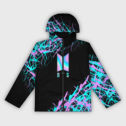 Ветровка с капюшоном женская BTS, цвет: 3D-черный