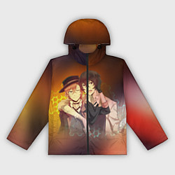 Ветровка с капюшоном женская Дазай и Чуя, цвет: 3D-черный