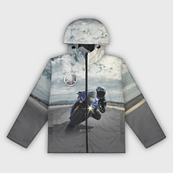 Ветровка с капюшоном женская Yamaha, цвет: 3D-черный