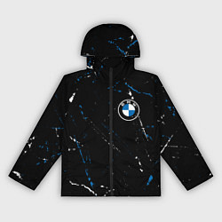 Ветровка с капюшоном женская BMW БМВ, цвет: 3D-черный