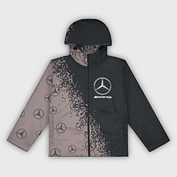 Ветровка с капюшоном женская MERCEDES МЕРСЕДЕС, цвет: 3D-черный