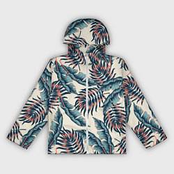 Ветровка с капюшоном женская Тихие тропики, цвет: 3D-белый