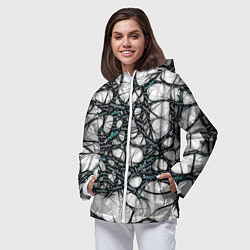 Ветровка с капюшоном женская NEIROLINK, цвет: 3D-белый — фото 2