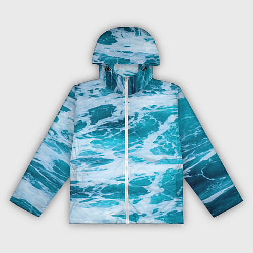 Женская ветровка Вода волны пена море / 3D-Белый – фото 1