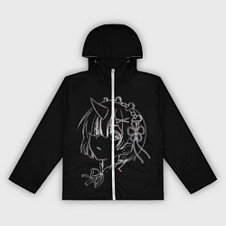 Ветровка с капюшоном женская Re:Zero, цвет: 3D-белый