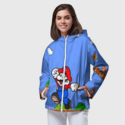 Ветровка с капюшоном женская Mario, цвет: 3D-белый — фото 2
