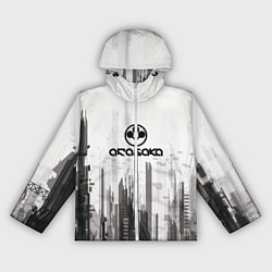 Ветровка с капюшоном женская Cyberpunk 2077 Arasaka, цвет: 3D-белый