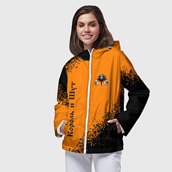 Ветровка с капюшоном женская КОРОЛЬ И ШУТ, цвет: 3D-белый — фото 2