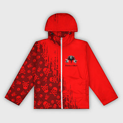 Ветровка с капюшоном женская КОРОЛЬ И ШУТ, цвет: 3D-белый