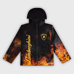 Ветровка с капюшоном женская LAMBORGHINI, цвет: 3D-черный