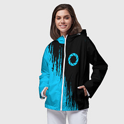 Ветровка с капюшоном женская PORTAL ПОРТАЛ, цвет: 3D-белый — фото 2