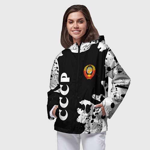 Женская ветровка СССР USSR / 3D-Черный – фото 3