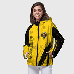 Ветровка с капюшоном женская РОССИЙСКАЯ ИМПЕРИЯ, цвет: 3D-черный — фото 2