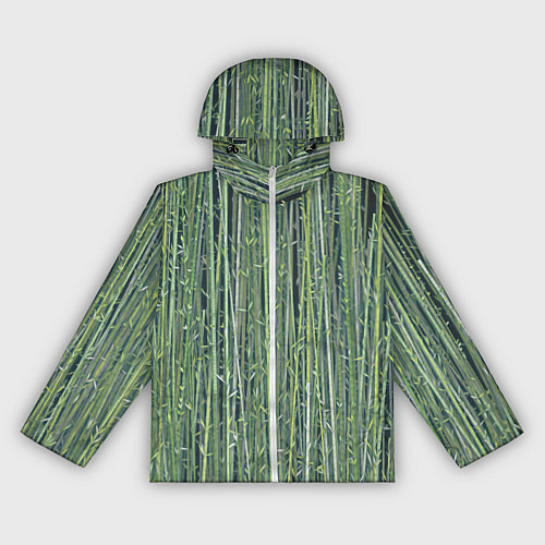 Женская ветровка Зеленый бамбук / 3D-Белый – фото 1