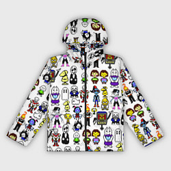 Ветровка с капюшоном женская UNDERTALE, цвет: 3D-черный