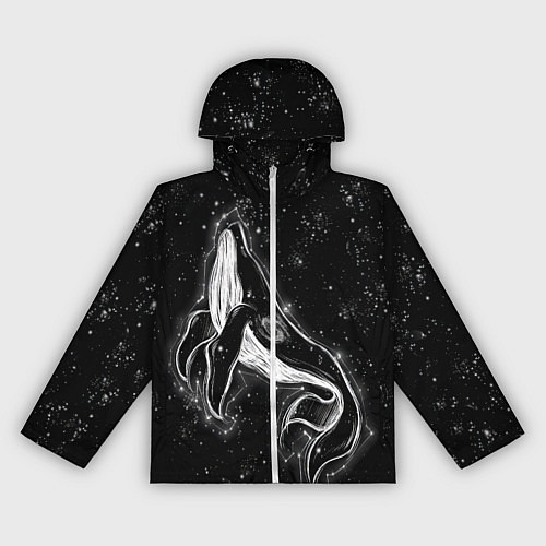 Женская ветровка Космический Кит / 3D-Белый – фото 1