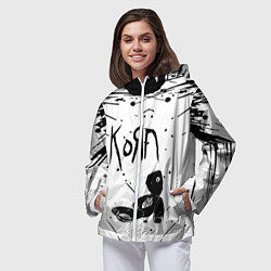 Ветровка с капюшоном женская Korn, цвет: 3D-белый — фото 2