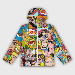 Ветровка с капюшоном женская Pop Art, цвет: 3D-белый