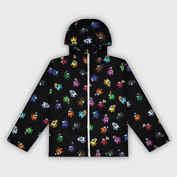 Ветровка с капюшоном женская Among Us, цвет: 3D-белый