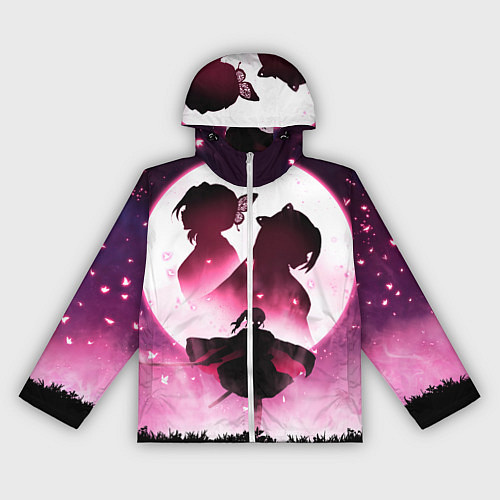 Женская ветровка Столп Бабочки / 3D-Белый – фото 1