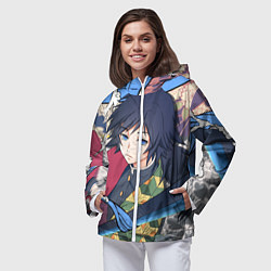 Ветровка с капюшоном женская ГИЮ ТОМИОКА ФРЕСКА, цвет: 3D-белый — фото 2