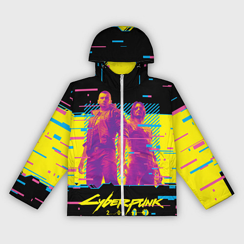 Женская ветровка Cyberpunk 2077 - Взлом системы / 3D-Белый – фото 1