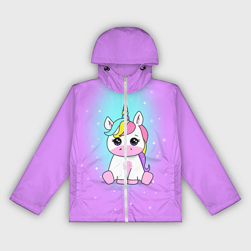 Женская ветровка Единорог / 3D-Белый – фото 1