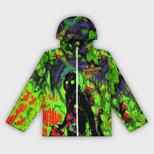 Женская ветровка Граффити / 3D-Белый – фото 1