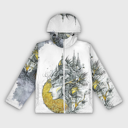 Женская ветровка Город в голове / 3D-Белый – фото 1
