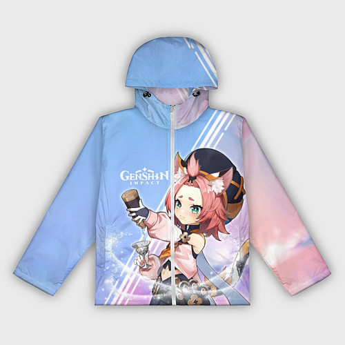 Женская ветровка Genshin Impact / 3D-Белый – фото 1