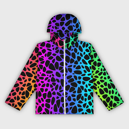 Женская ветровка Неоновый градиент / 3D-Белый – фото 1