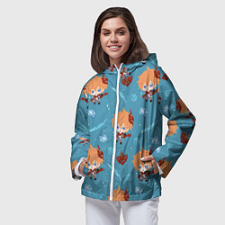 Ветровка с капюшоном женская Чиби Чайльд, цвет: 3D-белый — фото 2