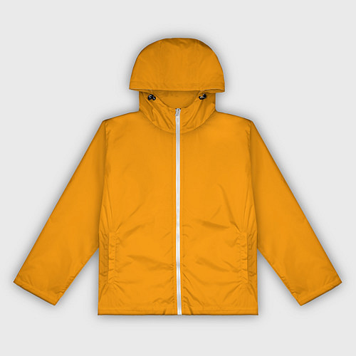 Женская ветровка Цвет Шафран без рисунка / 3D-Белый – фото 1