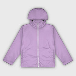 Ветровка с капюшоном женская Глициниевый цвет без рисунка, цвет: 3D-белый