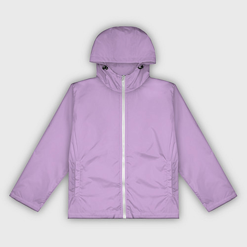 Женская ветровка Глициниевый цвет без рисунка / 3D-Белый – фото 1